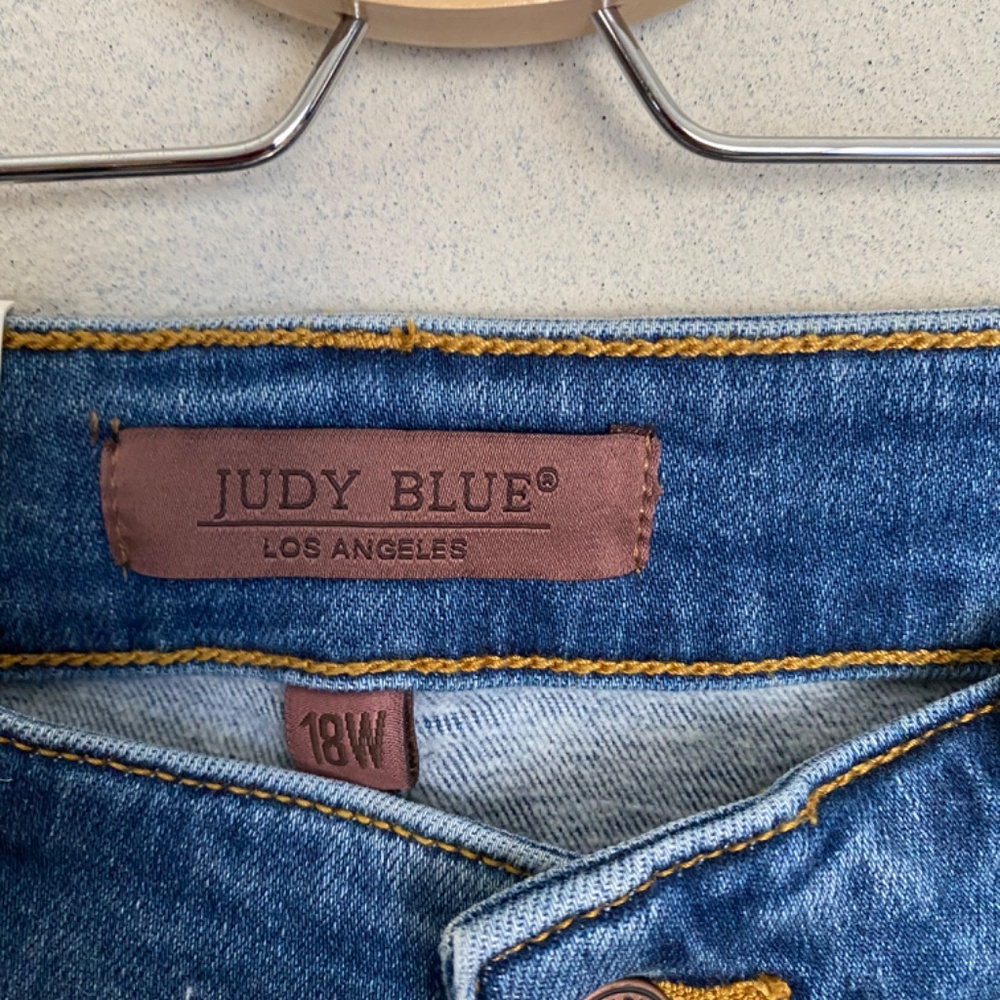 NWT Judy Blue Jeans Sz 18W High Rise Skinny Fit Medium Wash Girlfriend JB82349MD - Picture 8 of 8